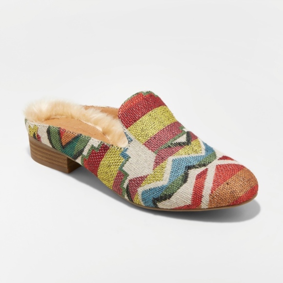 Universal Thread Shoes - Universal Thread Synthia Faux Leather Fur Mules